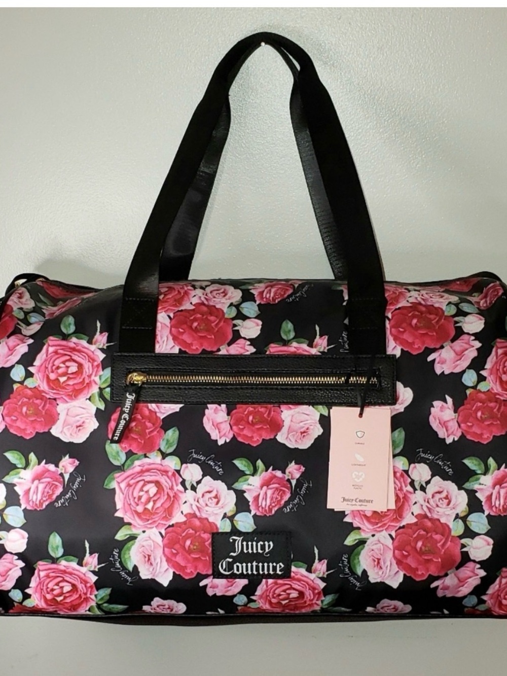 Juicy couture floral weekender bag
